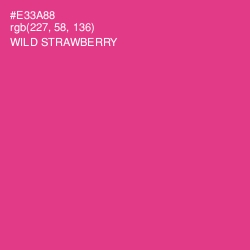 #E33A88 - Wild Strawberry Color Image